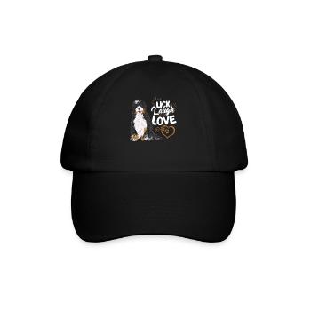 Bernedoodle Dog - Baseball Cap - black/black - Front