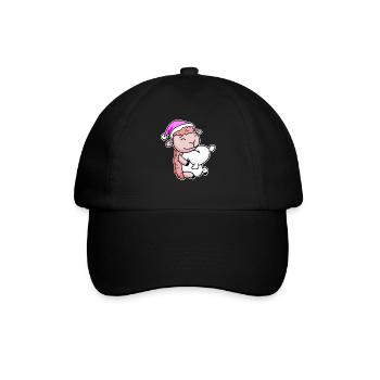 Mouton Fatigué Dormir Fille Endormie - Casquette classique - noir/noir - Devant