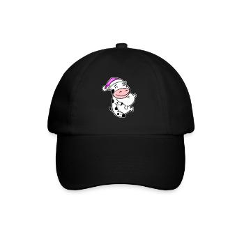 Vache Fatiguée Dormir Fille Endormie - Casquette classique - noir/noir - Devant