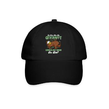 Abiturient Habe Mein Abi Geschafft Abschluss - Baseballkappe - Schwarz/Schwarz - Vorne