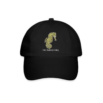 Hippocampe Hippocampe Plage des Hippocampes - Casquette classique - noir/noir - Devant