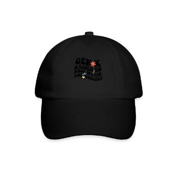 Retro Gen X Raised on Hose Water and Neglect - Baseball Cap - black/black - Front