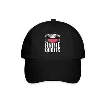 I Speak Fluent Anime Japanese Anime Manga Otaku - Baseball Cap - black/black - Front