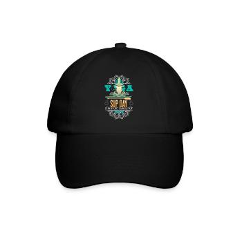 SUP paddleboarding Stand Up Paddle Frog on - Baseball Cap - black/black - Front