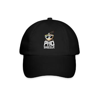 Pho Shizzle Pho sicher liebe vietnamesisches Essen - Baseballkappe - Schwarz/Schwarz - Vorne