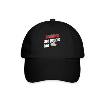 Les grimpeurs de bloc sont aussi des gens qui grimpent, - Casquette classique - noir/noir - Devant
