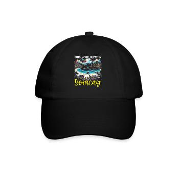 Boracay Philippines Vacances d’été Boaracay Beach - Casquette classique - noir/noir - Devant