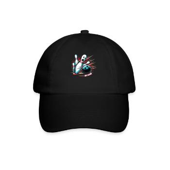 Drôle de bowling équipe bowler grève bowling club - Casquette classique - noir/noir - Devant