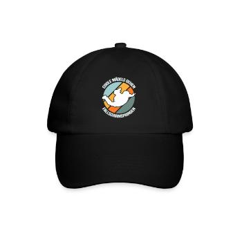 Fallschirmspringen Fallschirmspringer - Baseballkappe - Schwarz/Schwarz - Vorne