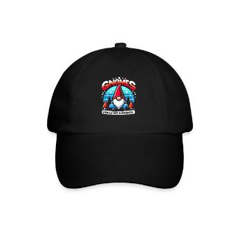 Nains de jardin Gnome Lover Drôle Gnome Jardinage - Casquette classique - noir/noir - Devant