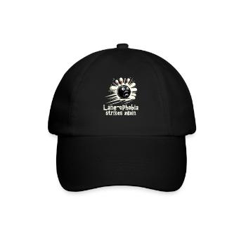 Funny bowling team bowler strike bowling club - Baseball Cap - black/black - Front