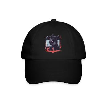 Appareil photo Vintage esthétique photographe rétro - Casquette classique - noir/noir - Devant