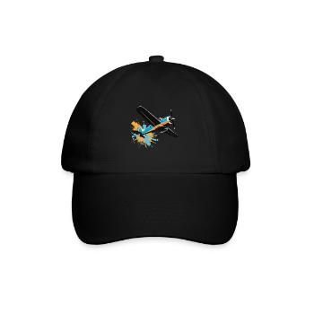 Model Airplane Pilot Airplane Hobby Design - Baseball Cap - black/black - Front