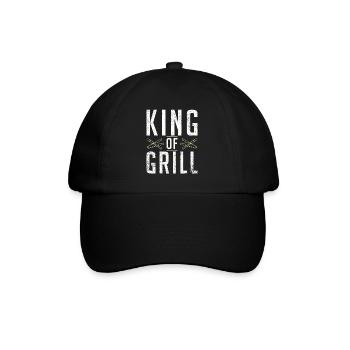 Grill Barbecue Grilling - Baseballkappe - Schwarz/Schwarz - Vorne