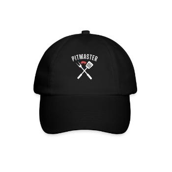 Grill Barbecue Grilling - Baseballkappe - Schwarz/Schwarz - Vorne