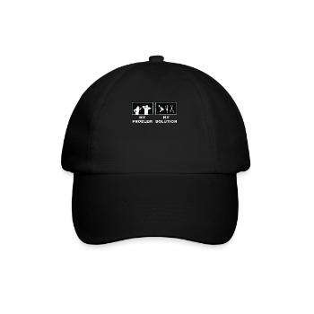 Cosmétologue Mon problème Ma solution Pictogramme Papa - Casquette classique - noir/noir - Devant