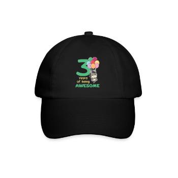 Âne pour les enfants de 3 ans de trois ans - Casquette classique - noir/noir - Devant
