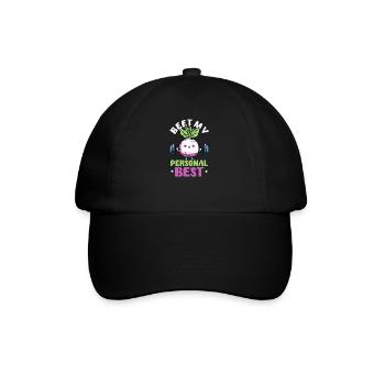 Betterave athlète végétalienne Mon meilleur personnel - Casquette classique - noir/noir - Devant