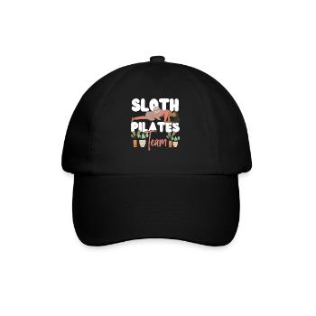 Pilates Instructor Teacher Sloth - Baseball Cap - black/black - Front