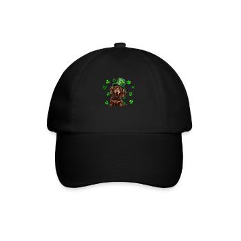 Teckel St Patrick’s Day Shamrock - Casquette classique - noir/noir - Devant