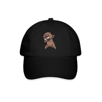 Tanzender Bisamratten Nagetier - Baseballkappe - Schwarz/Schwarz - Vorne