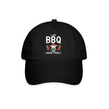 Grillades Barbecue Grillades - Casquette classique - noir/noir - Devant