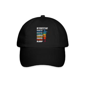 Violin Violin Violinist Violin Player - Baseball Cap - black/black - Front