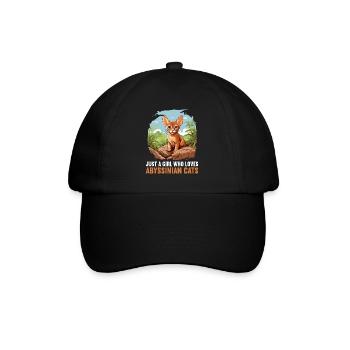 Chat d’Abyssinie Abessinierkatze - Casquette classique - noir/noir - Devant