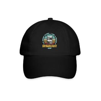 Entomologiste Une petite histoire Je suis chercheur sur les insectes - Casquette classique - noir/noir - Devant