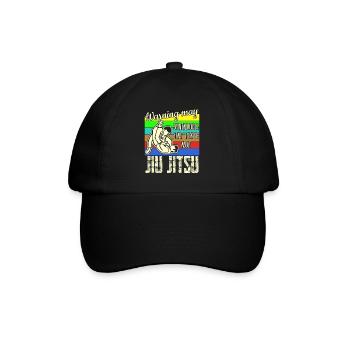 Ju-Jitsu Jujutsu Jiu-Jitsu - Baseballkappe - Schwarz/Schwarz - Vorne