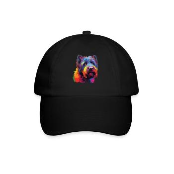 Aquarelles Colorées Bouvier des Flandres - Casquette classique - noir/noir - Devant