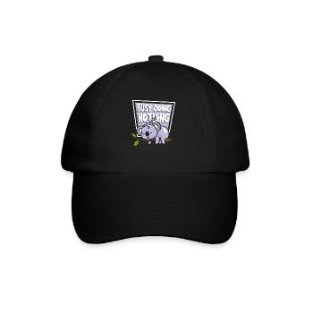 Busy Doing Nothing Koalabear Eucalyptus Lover - Baseball Cap - black/black - Front