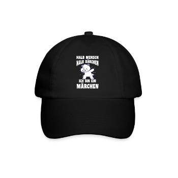 Mi-humain, mi-ours - Casquette classique - noir/noir - Devant