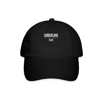 Sunderland England Großbritannien - Baseballkappe - Schwarz/Schwarz - Vorne