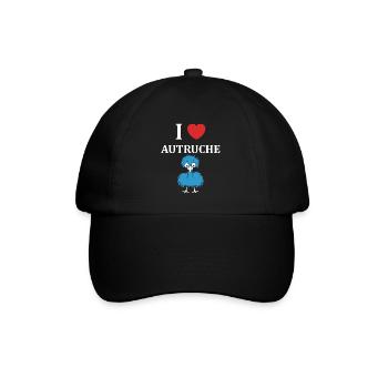 Humour autruche - Casquette classique - noir/noir - Devant