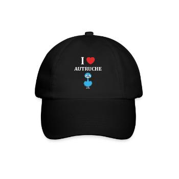 Humour autruche - Casquette classique - noir/noir - Devant