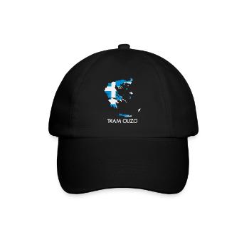 Team Ouzo Funny Greece Gifts - Baseball Cap - black/black - Front