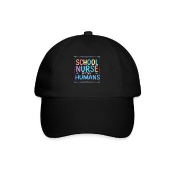 School Nurse Nursing Clinic Medical Stuff - Baseball Cap - black/black - Front