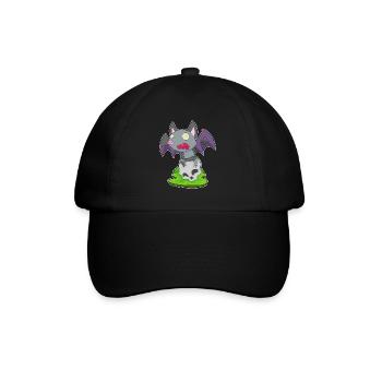 Chauve-souris Halloween crâne - Casquette classique - noir/noir - Devant