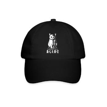 Schrödinger's Cat is Dead and Alive - Baseball Cap - black/black - Front