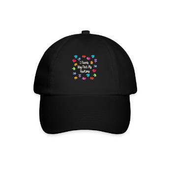 I Puzzle Way Past My Bedtime Piece Jigsaw Puzzle - Baseball Cap - black/black - Front