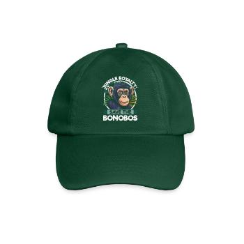 Espèce en voie de disparition, bonobo, militant des droits des animaux - Casquette classique - vert bouteille - Devant