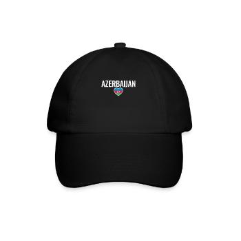 Azerbaijan Aserbaidschan Aserbaidschanische Flagge - Baseballkappe - Schwarz/Schwarz - Vorne
