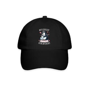 Offizielles Beste Mama Schlafshirt Pinguin - Baseballkappe - Schwarz/Schwarz - Vorne