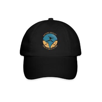 Klettern Outdoor-abenteuer Bouldern - Baseballkappe - Schwarz/Schwarz - Vorne