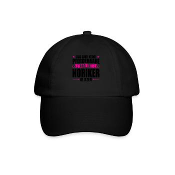 Noriker Pferd Pferde Geschenk - Baseballkappe - Schwarz/Schwarz - Vorne