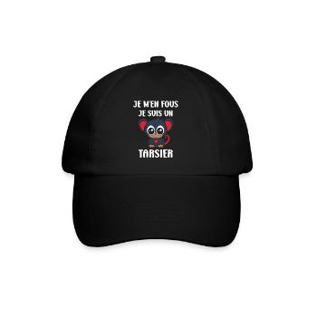 Humour tarsier - Casquette classique - noir/noir - Devant