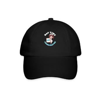 Anesthesia Nurse Nap Time Coordinator - Baseball Cap - black/black - Front