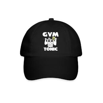 Pull-up Motivation Bodybuilding Gym - Baseballkappe - Schwarz/Schwarz - Vorne