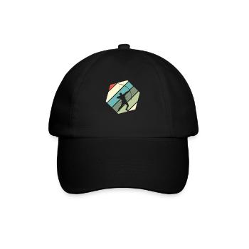 Retro Bogenschütze Bogenschießen - Baseballkappe - Schwarz/Schwarz - Vorne